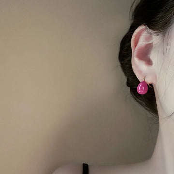 Daiiibabyyy  Oil Water Drops Earrings for Women Fashion Exquisite Design Korean Drop Earring Simple High Quality Jewelry